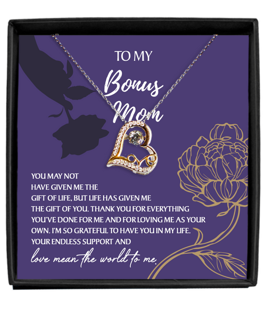 Bonus Mom - Endless Support | Love Dancing Necklace