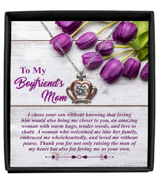 Boyfriend's Mom - As Your Own | Crown Pendant Necklace